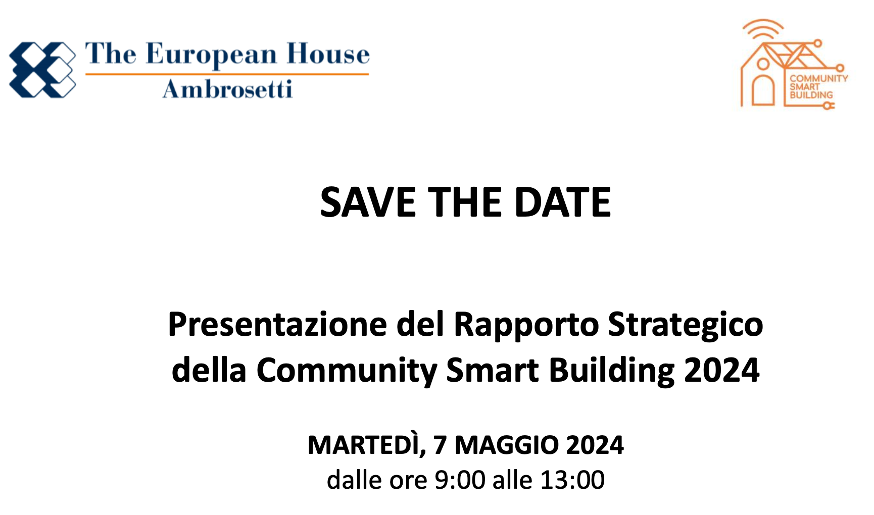 Presentazione del Rapporto Strategico della Community Smart Building 2024